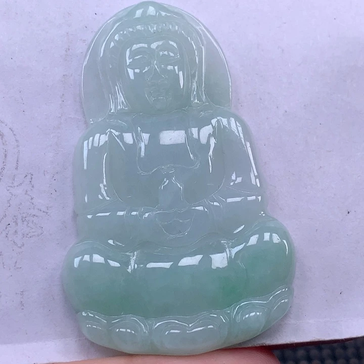 颈饰未镶嵌翡翠玉观音吊坠