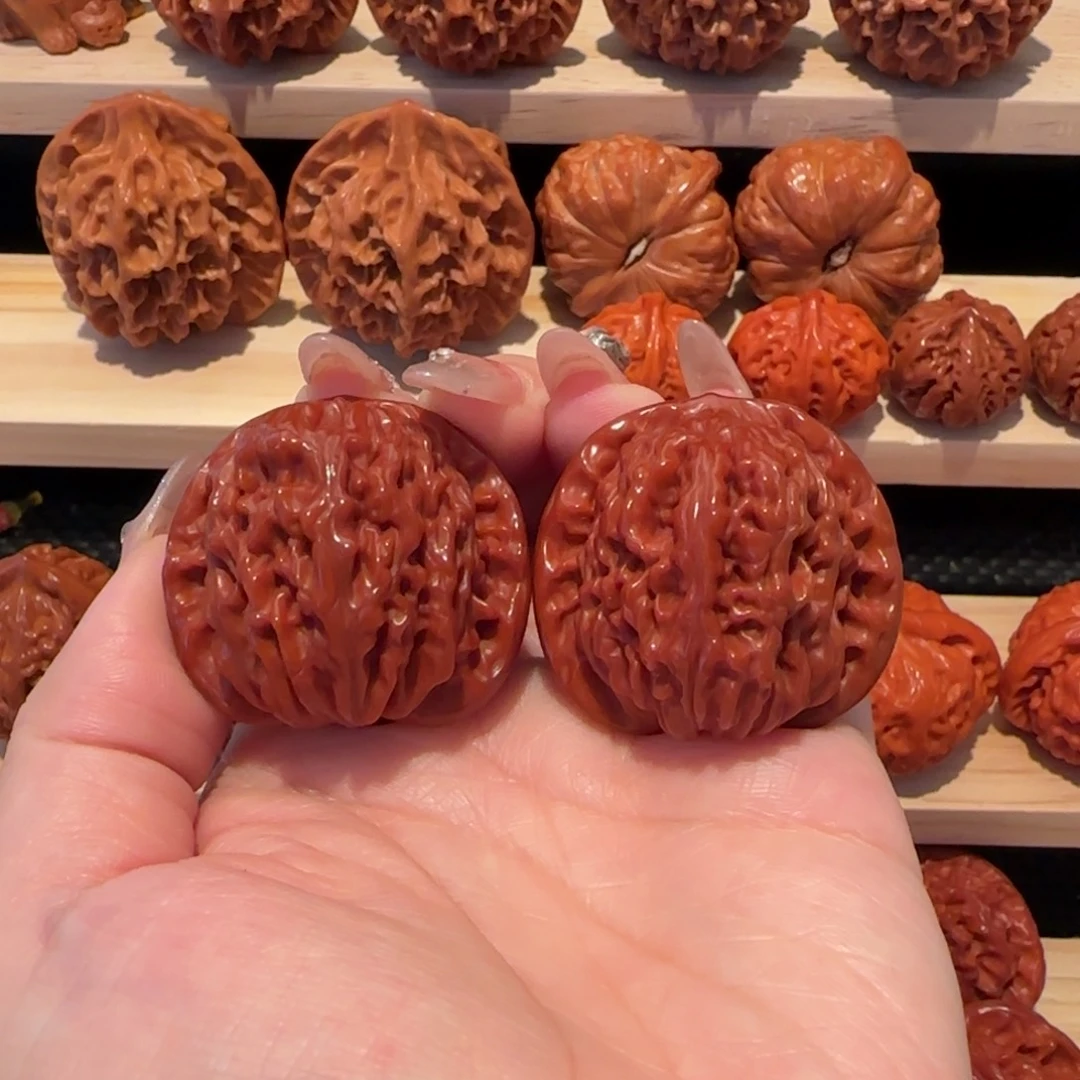 文玩核桃吊坠玉化四座楼38精品2043