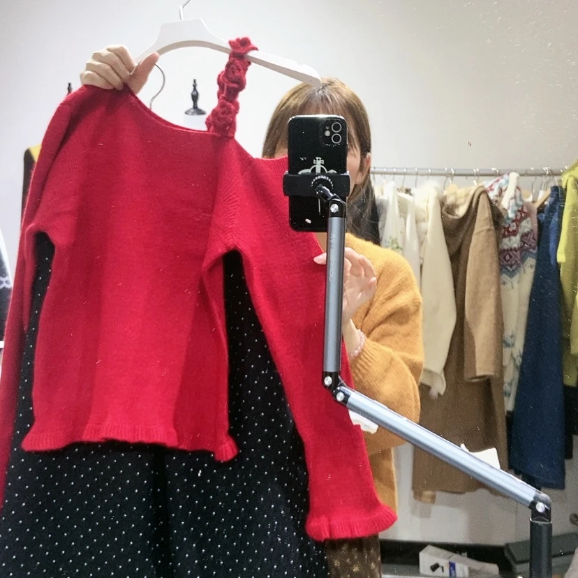 【闪购商品】红色斜肩