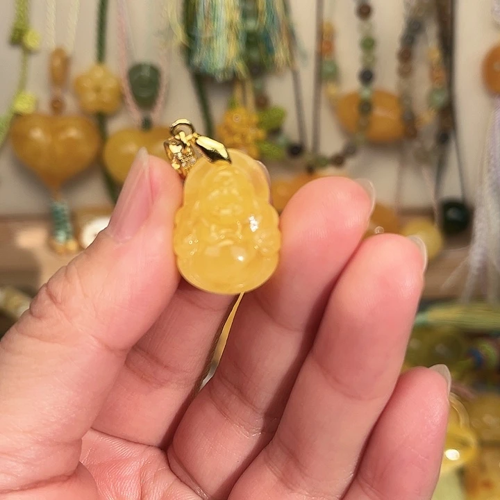 蜜蜡颈饰未镶嵌蜜蜡