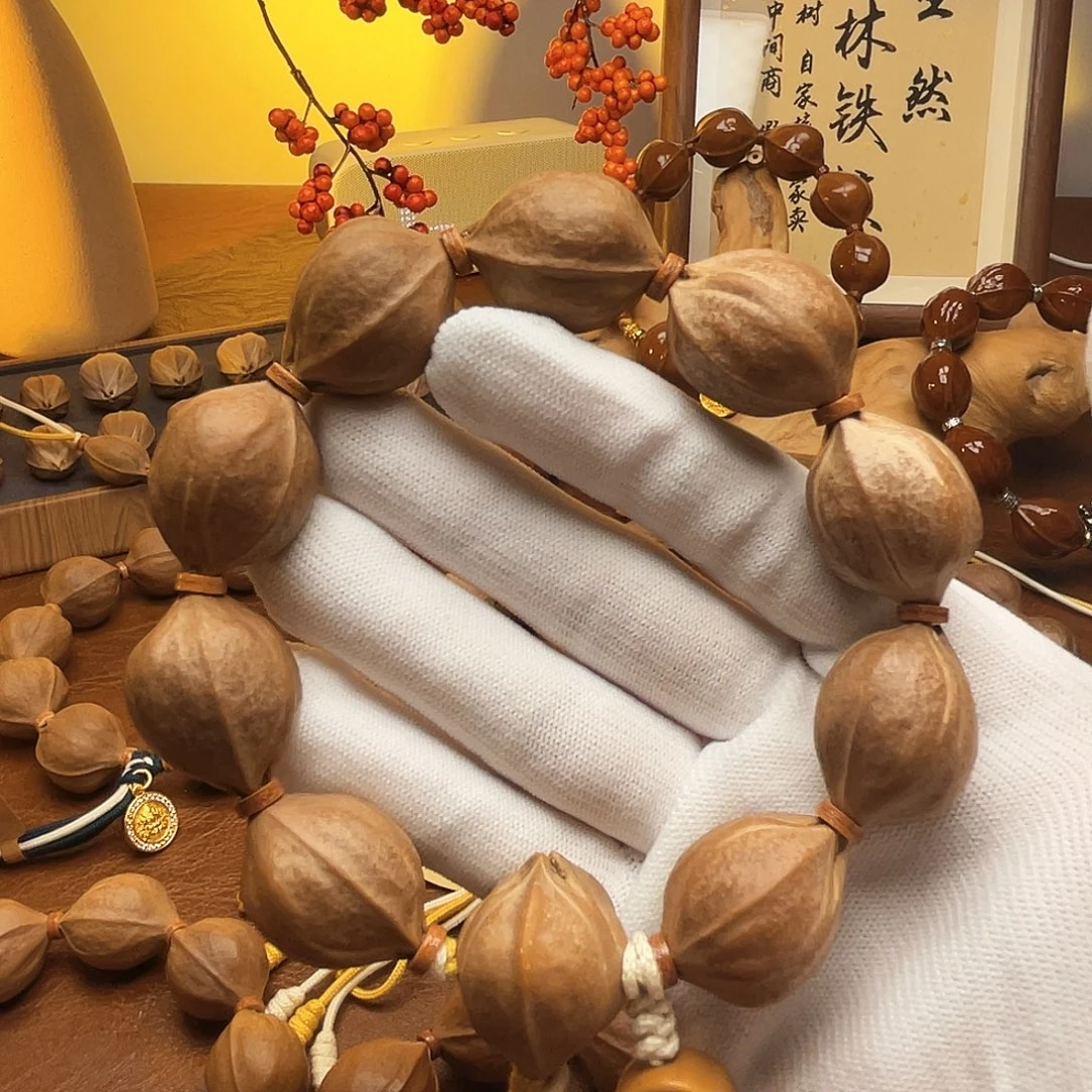 贩***怀橄榄核手串梅林铁核20*25