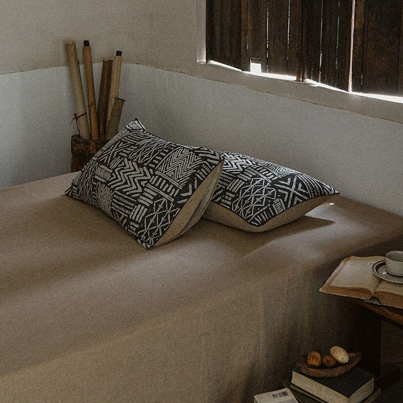 琳姐  自由之路同款棉麻三件套床单/床笠+枕套，不含被套