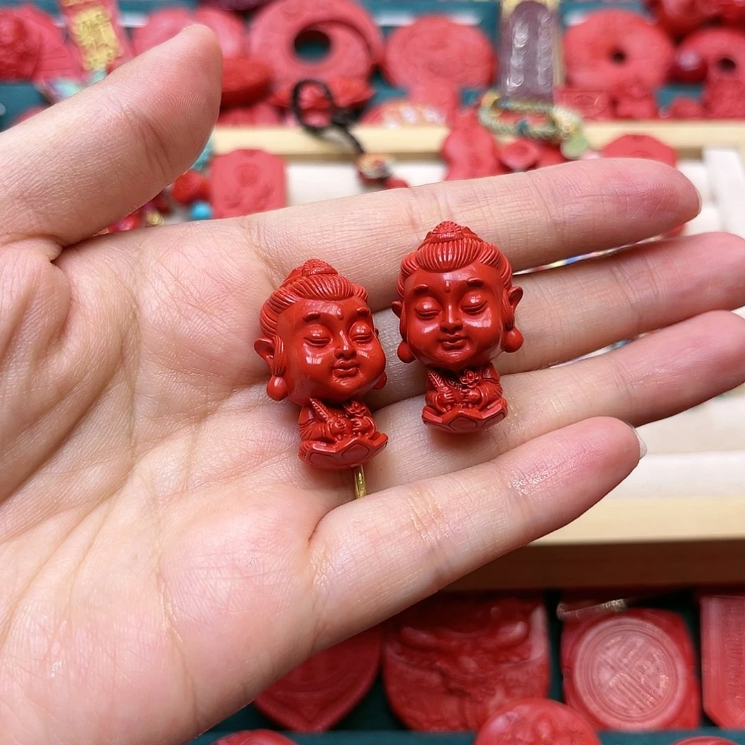 天然辰砂虚空藏两个