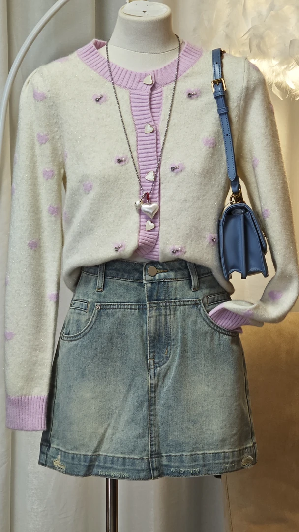 夏季新款韩版高腰显瘦百搭a字包臀牛仔短裙 83651