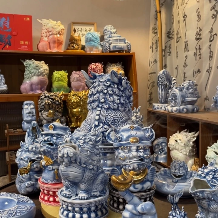 唐***人瓷片摆件1111111111