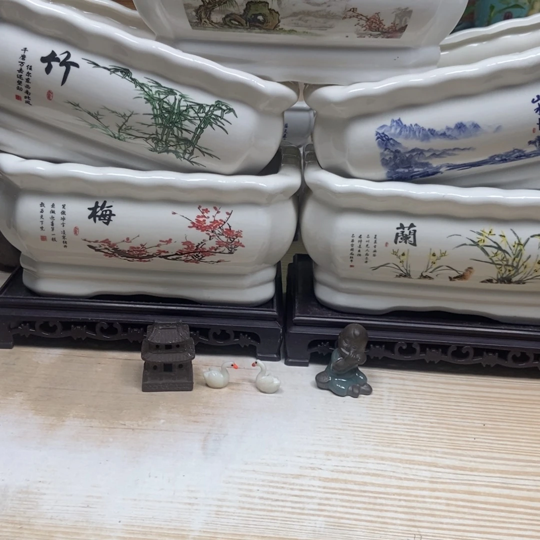 瓷片陶瓷花盆陶瓷艺术