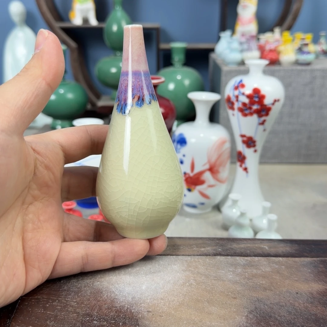 陶瓷手工小花器摆件