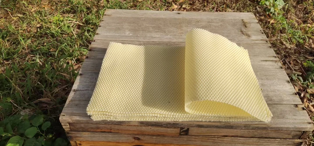 中蜂纯腊深房巢础 蜂蜡养蜂专用巢础