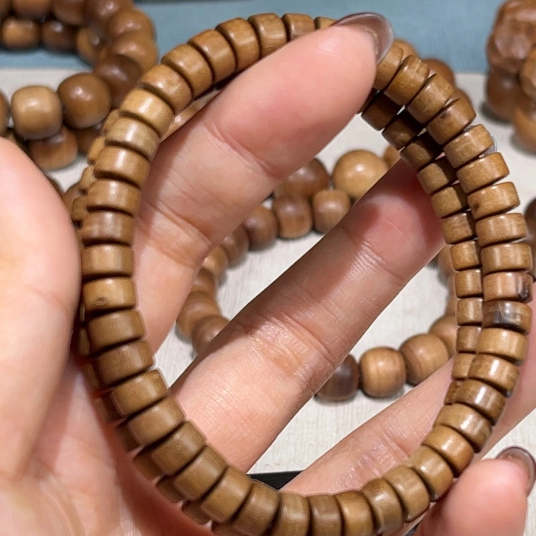 手串/手链檀香木瑕疵片片珠单圈