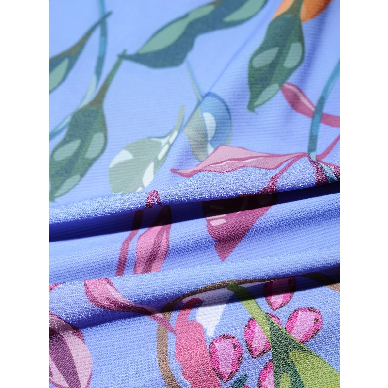 HZHJ 梦幻夏日花园面料半米 气质网纱0129（不支持七天无理由）