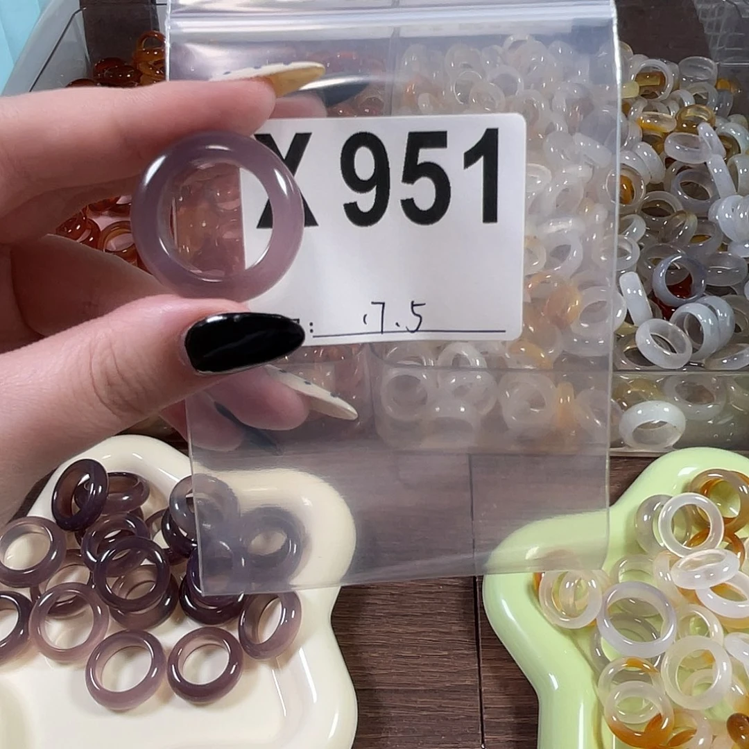 玛瑙/玉髓未镶嵌戒指951