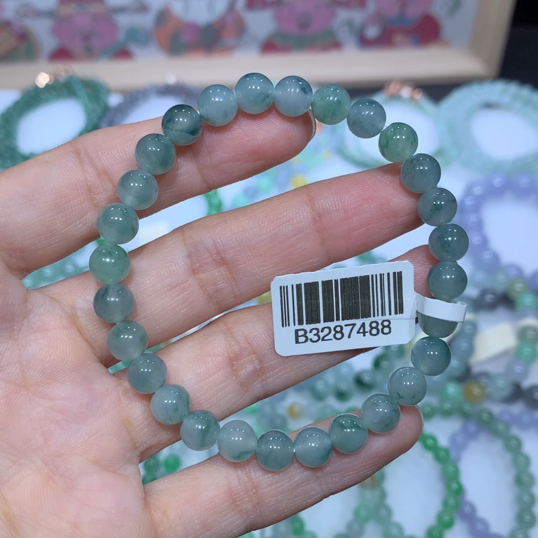 翡翠未镶嵌手链天然