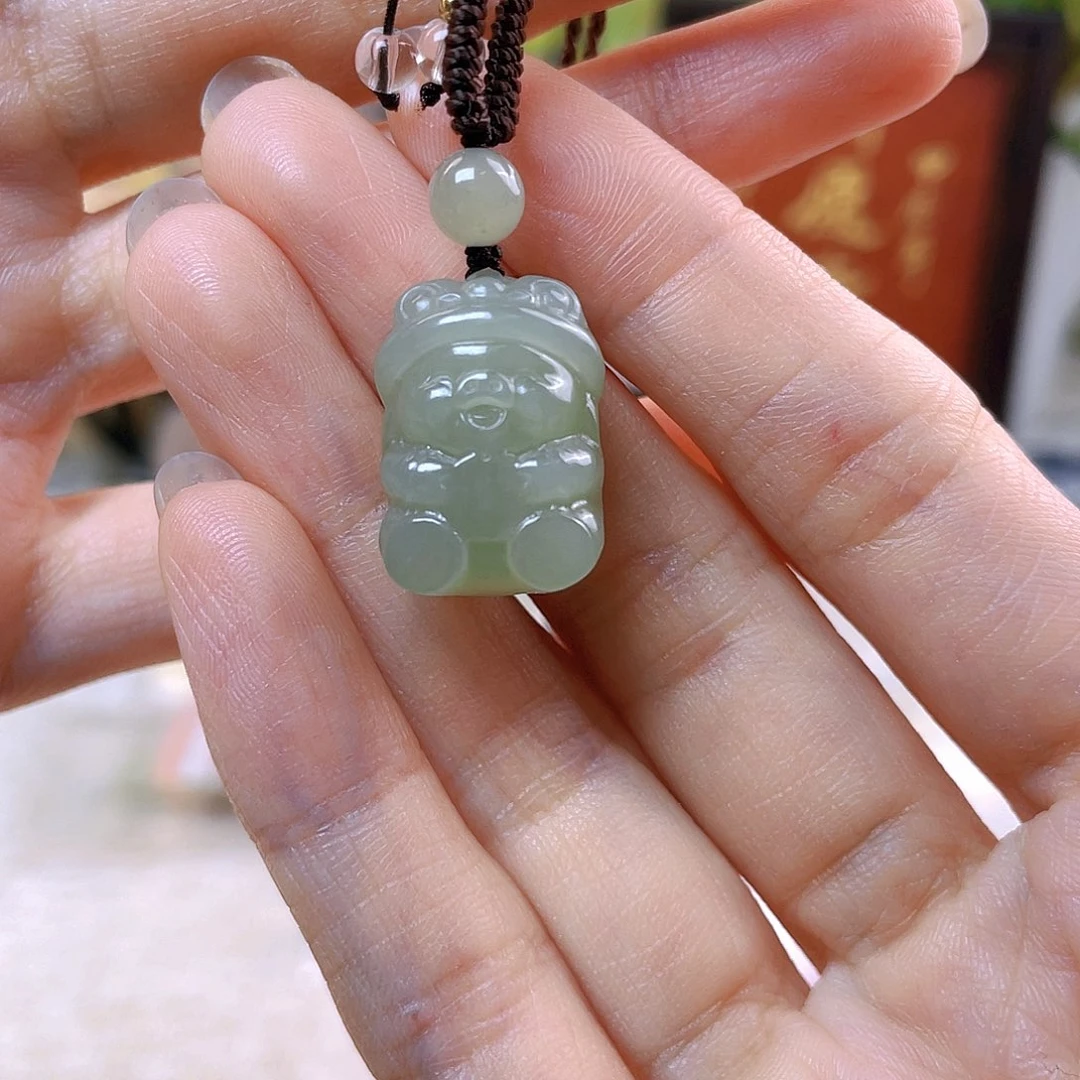 一***华和田玉未镶嵌吊坠(赠链)