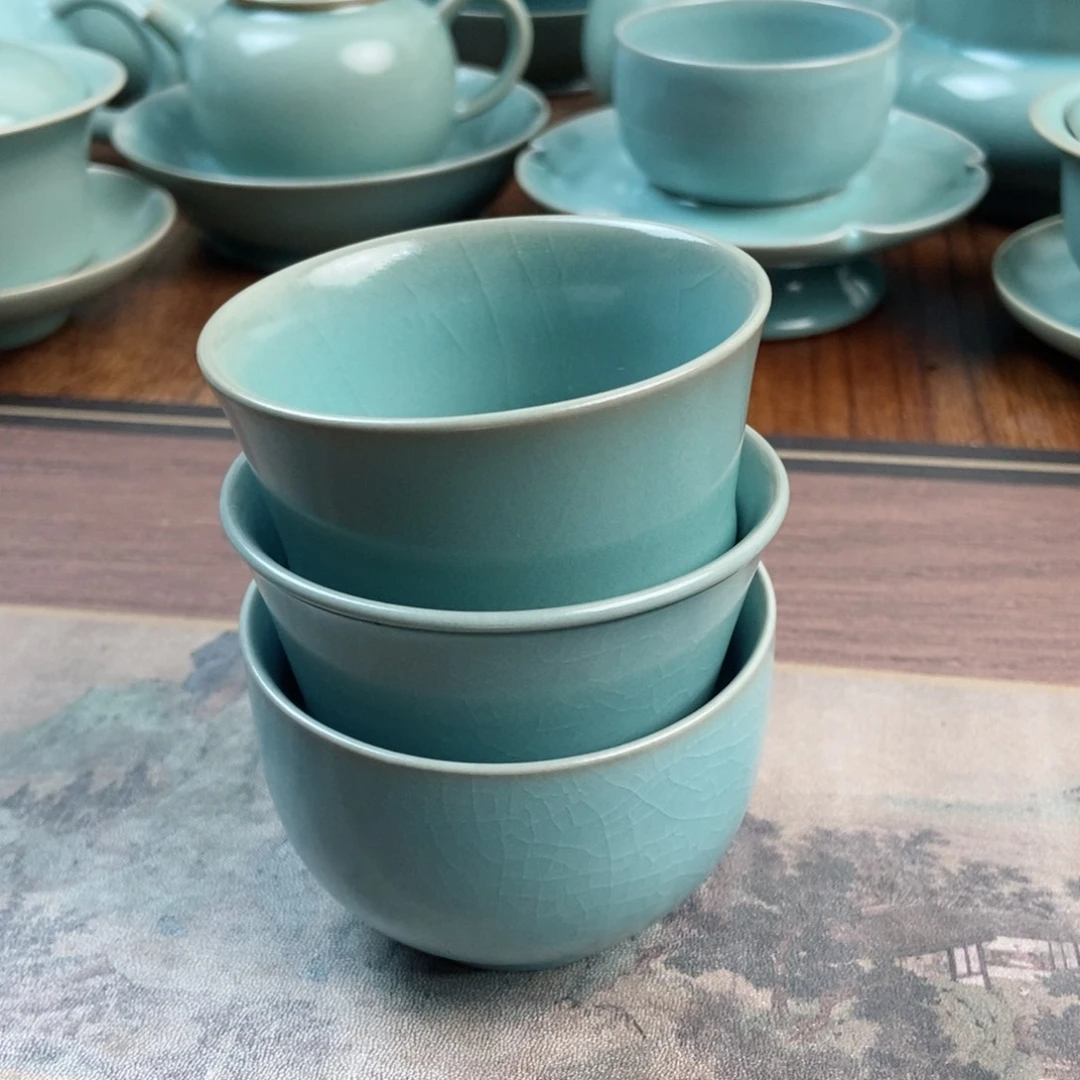 摆件原产地原矿汝瓷～茶器