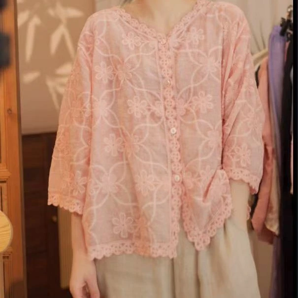 883满绣小衫四角花