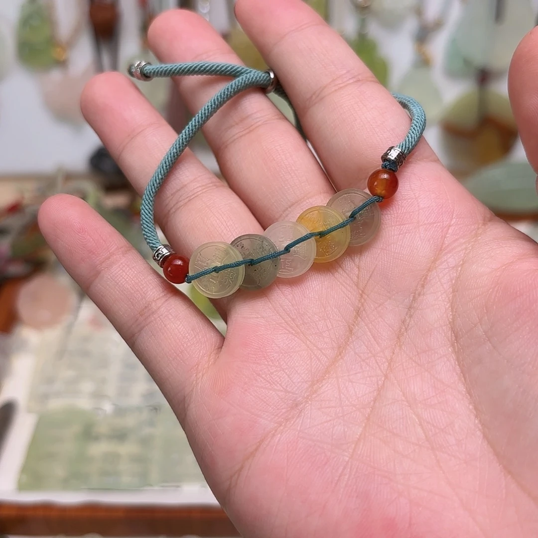 蛇纹石玉合金颈饰