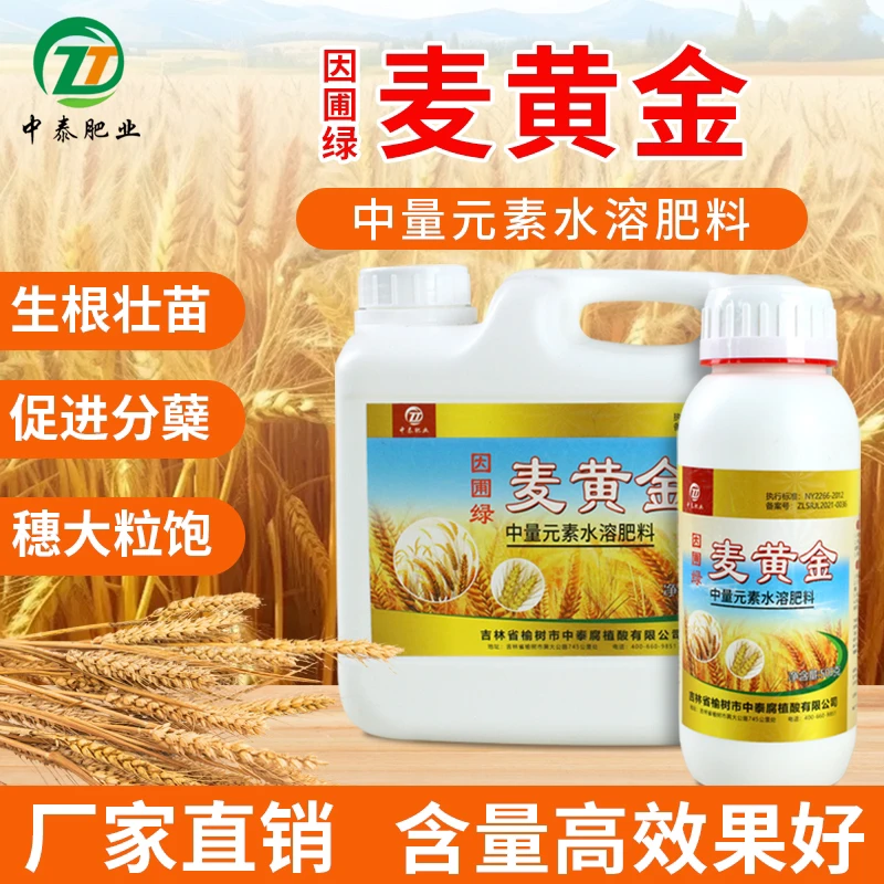 因圃绿【买一送一】麦黄金小麦专用叶面肥水溶肥