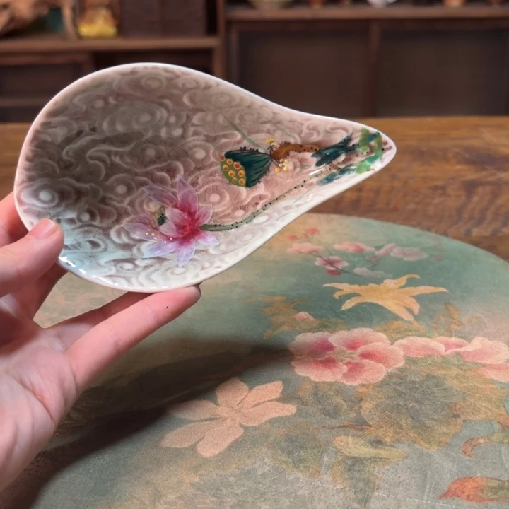 柴烧纯手工手绘陶瓷