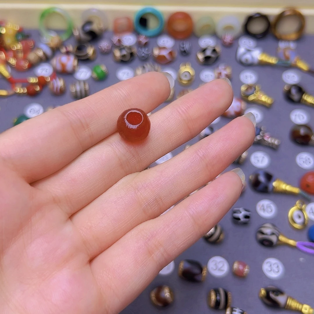 玛瑙/玉髓单珠卡11未镶嵌