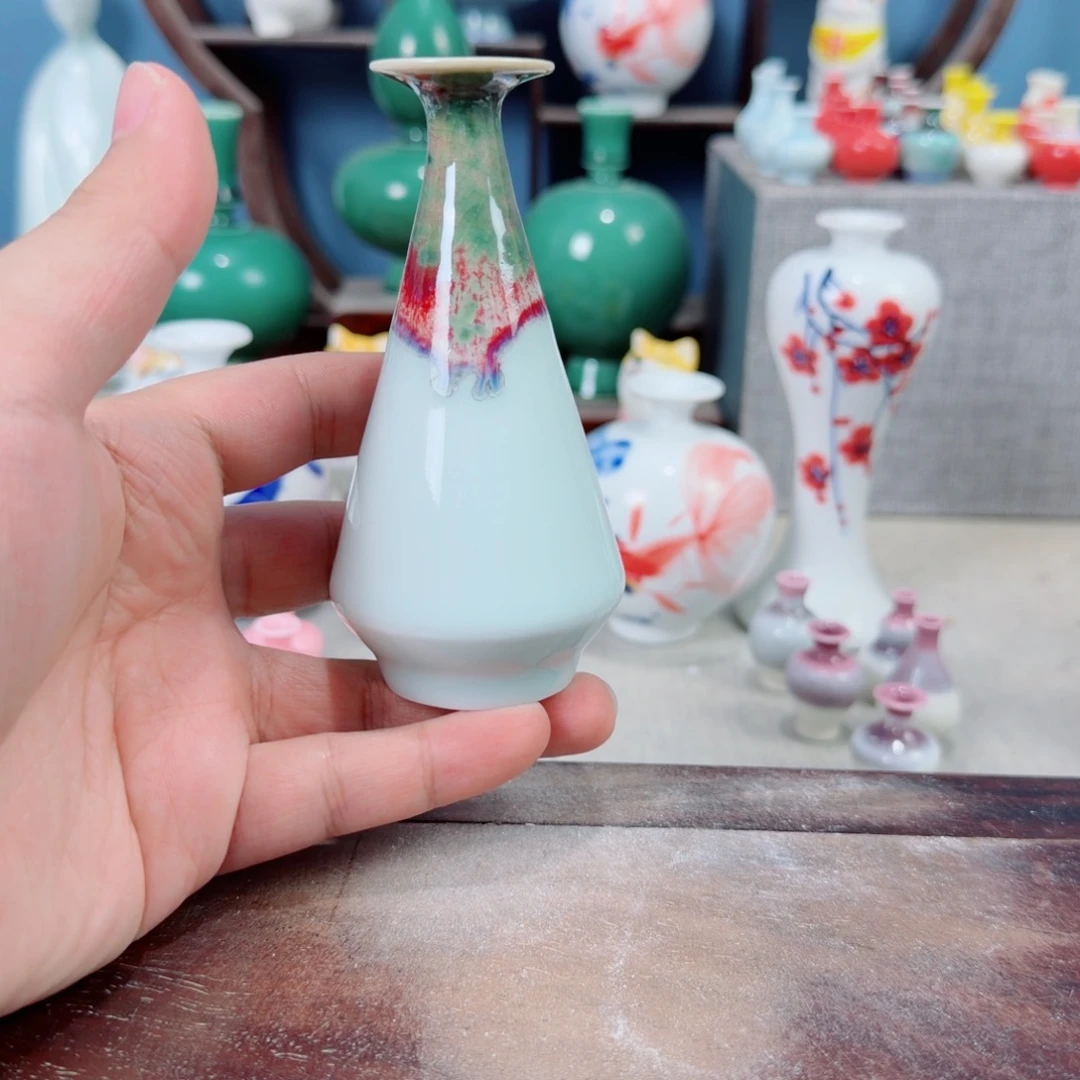 陶瓷手工小花器摆件