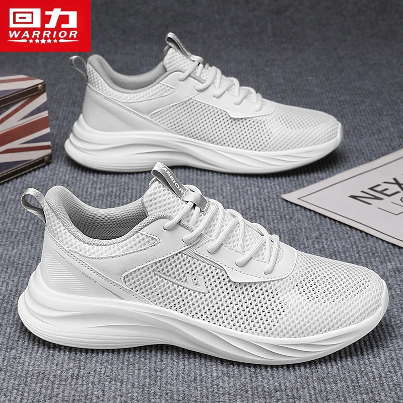 回力男鞋冬季透气百搭网面休闲跑步鞋青少年潮牌软底小白运动潮鞋