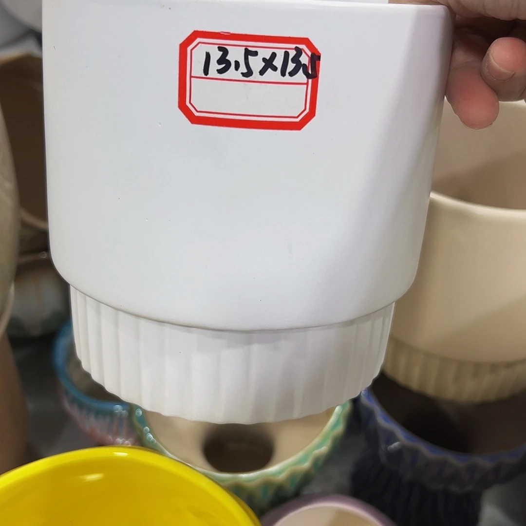 外贸尾单陶瓷花盆凑单10米包邮