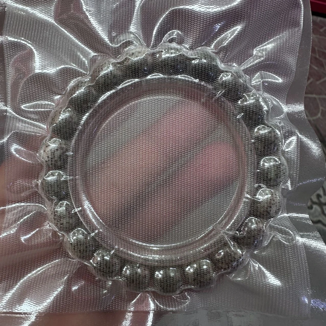 【曹掌柜精选】28 G80310-星月原生态糯冰黄金瞳单圈-尺寸11mm-11mm