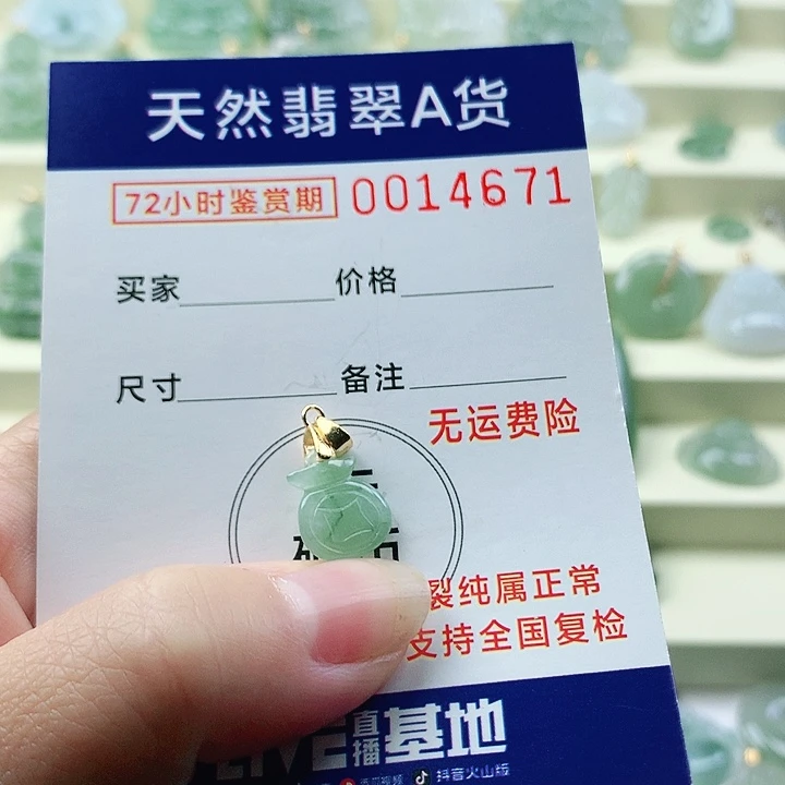 颈饰未镶嵌翡翠吊