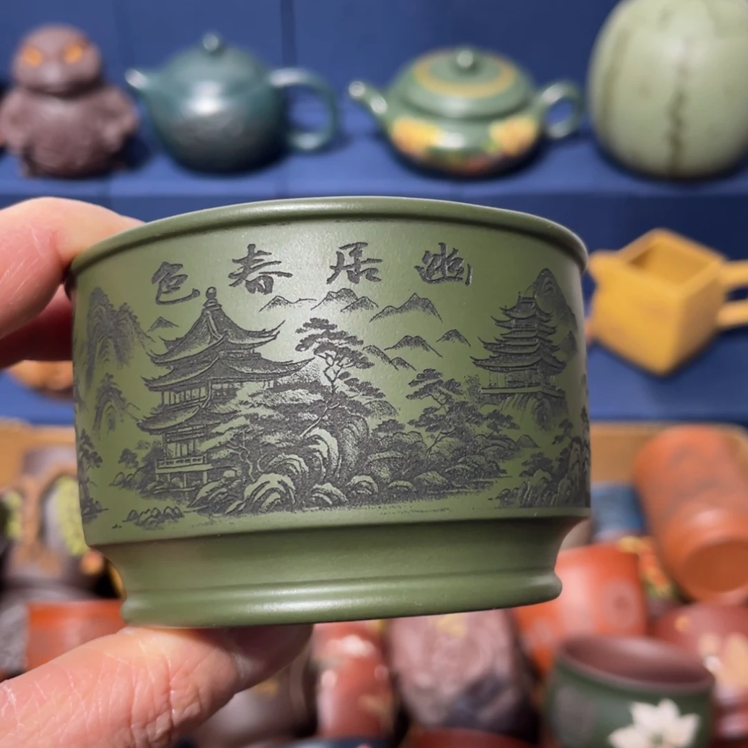 原矿紫砂手工主人杯