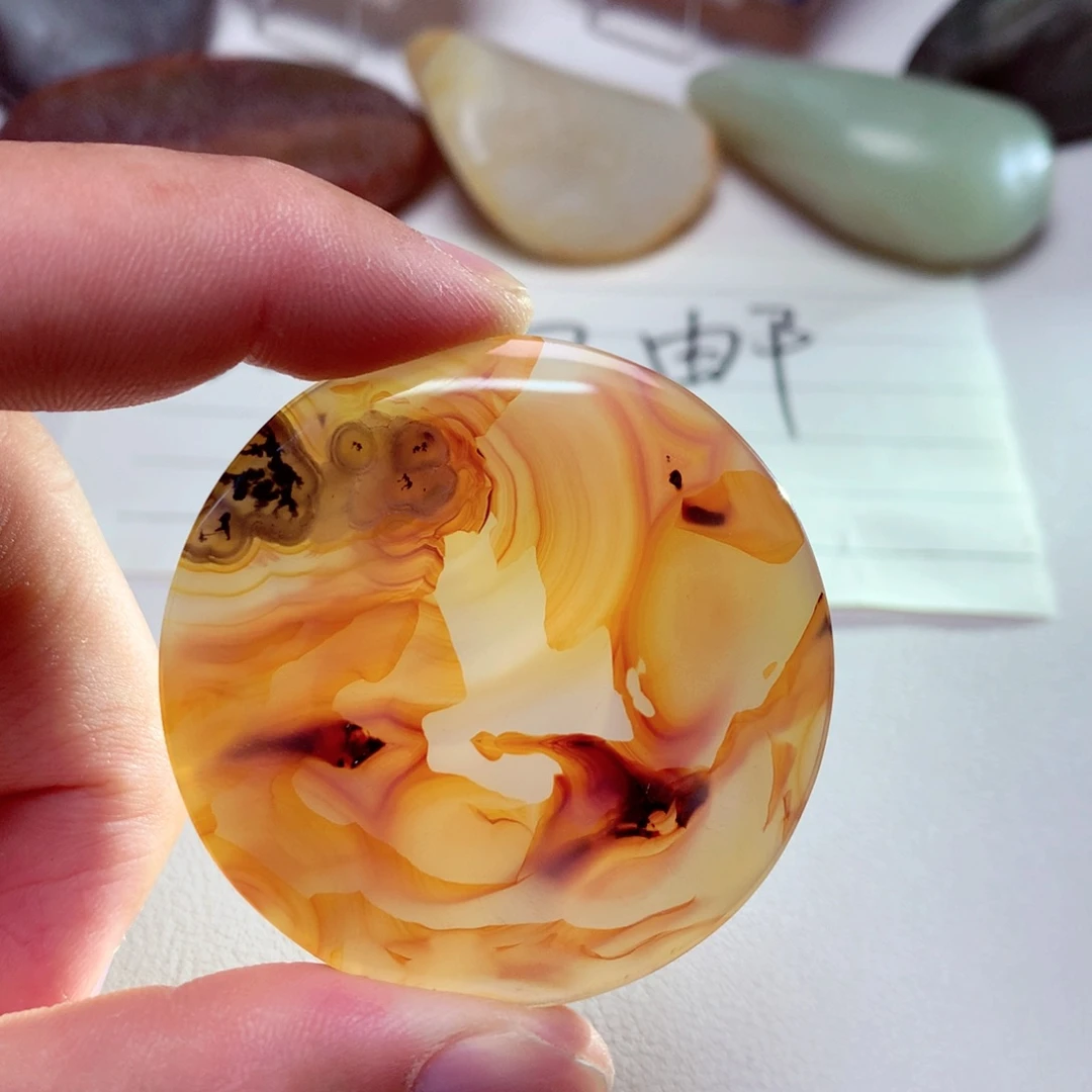 玛瑙/玉髓吊坠(不含链)未镶嵌玮*