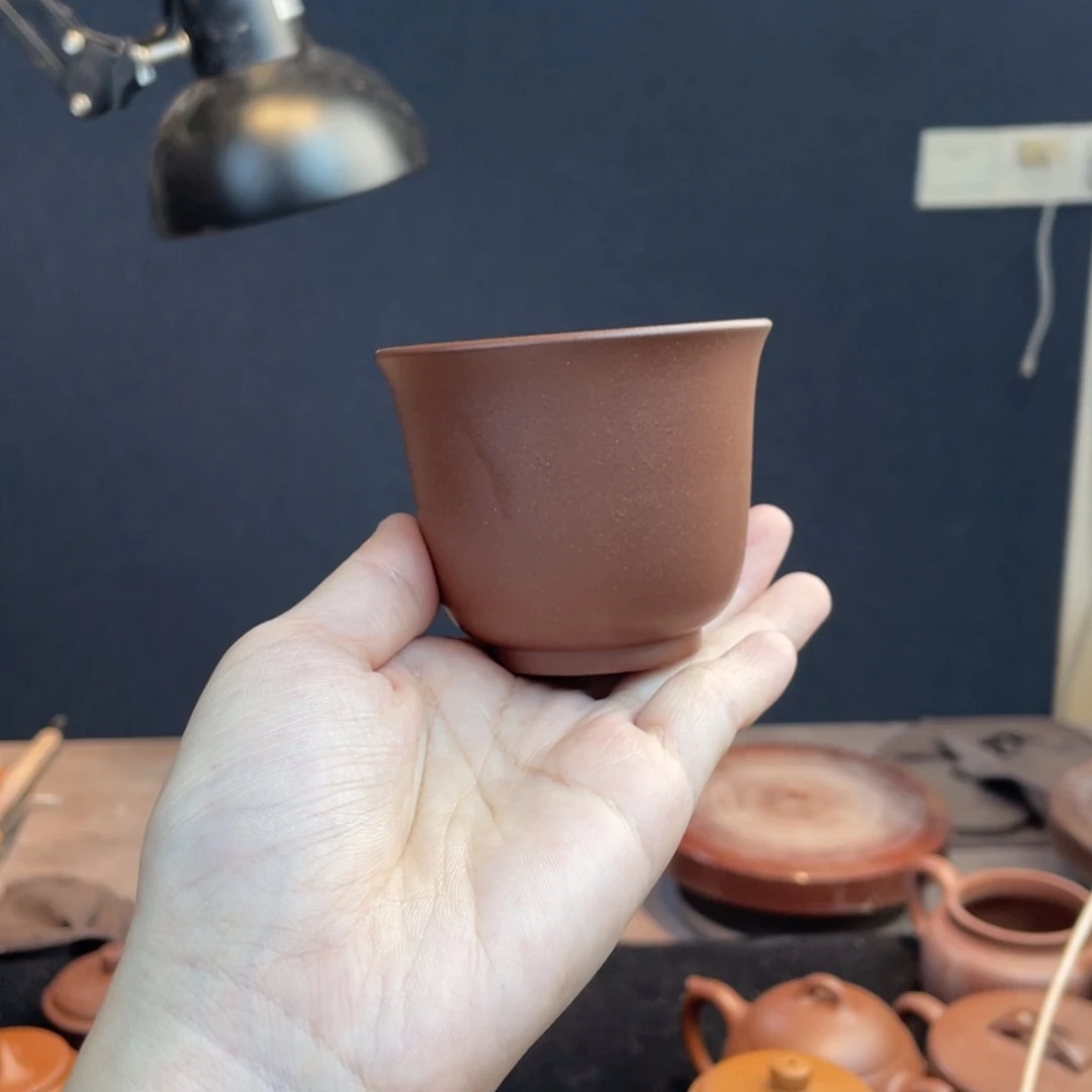 茶壶紫砂原矿主人杯紫泥100cc