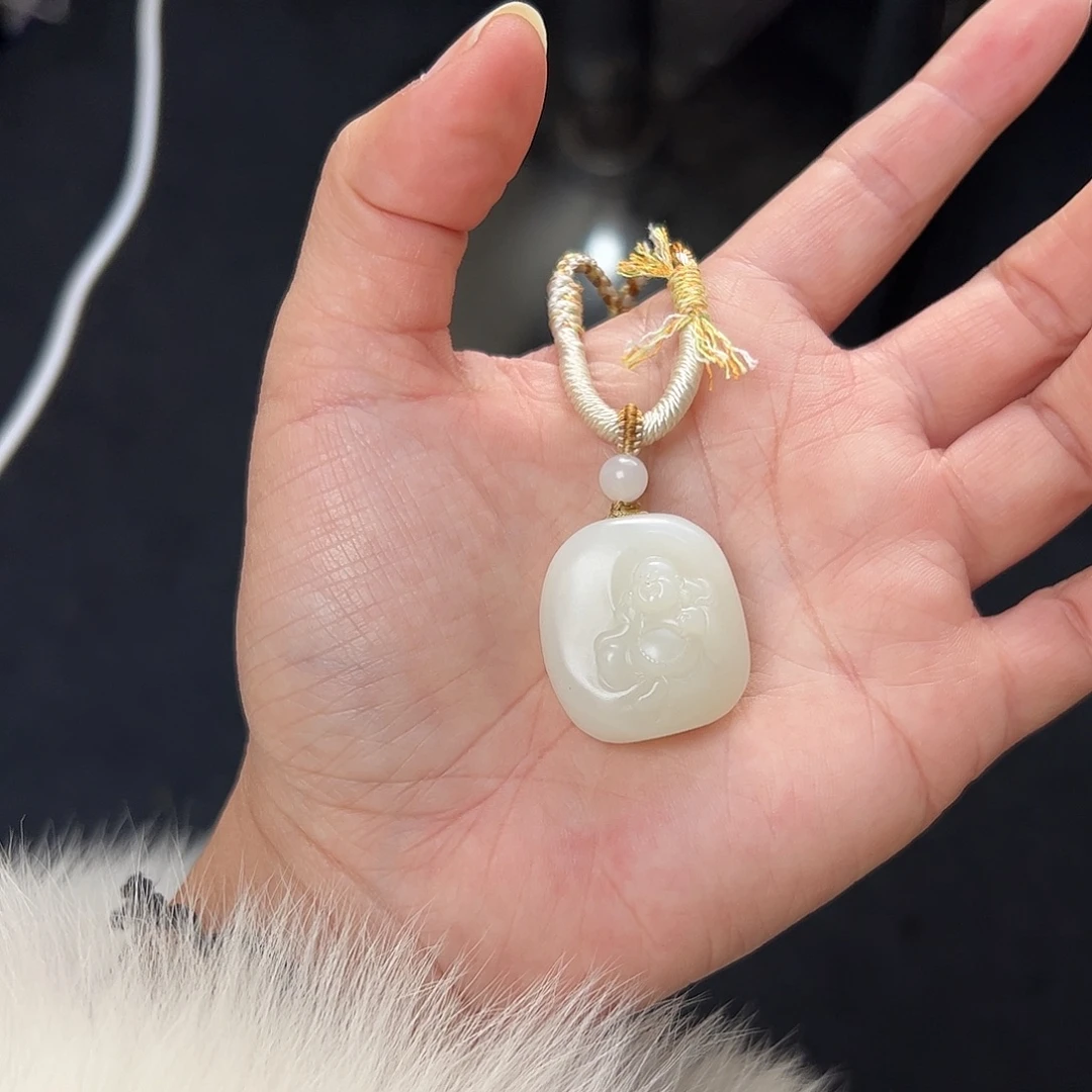 和田玉未镶嵌吊坠(不含链)