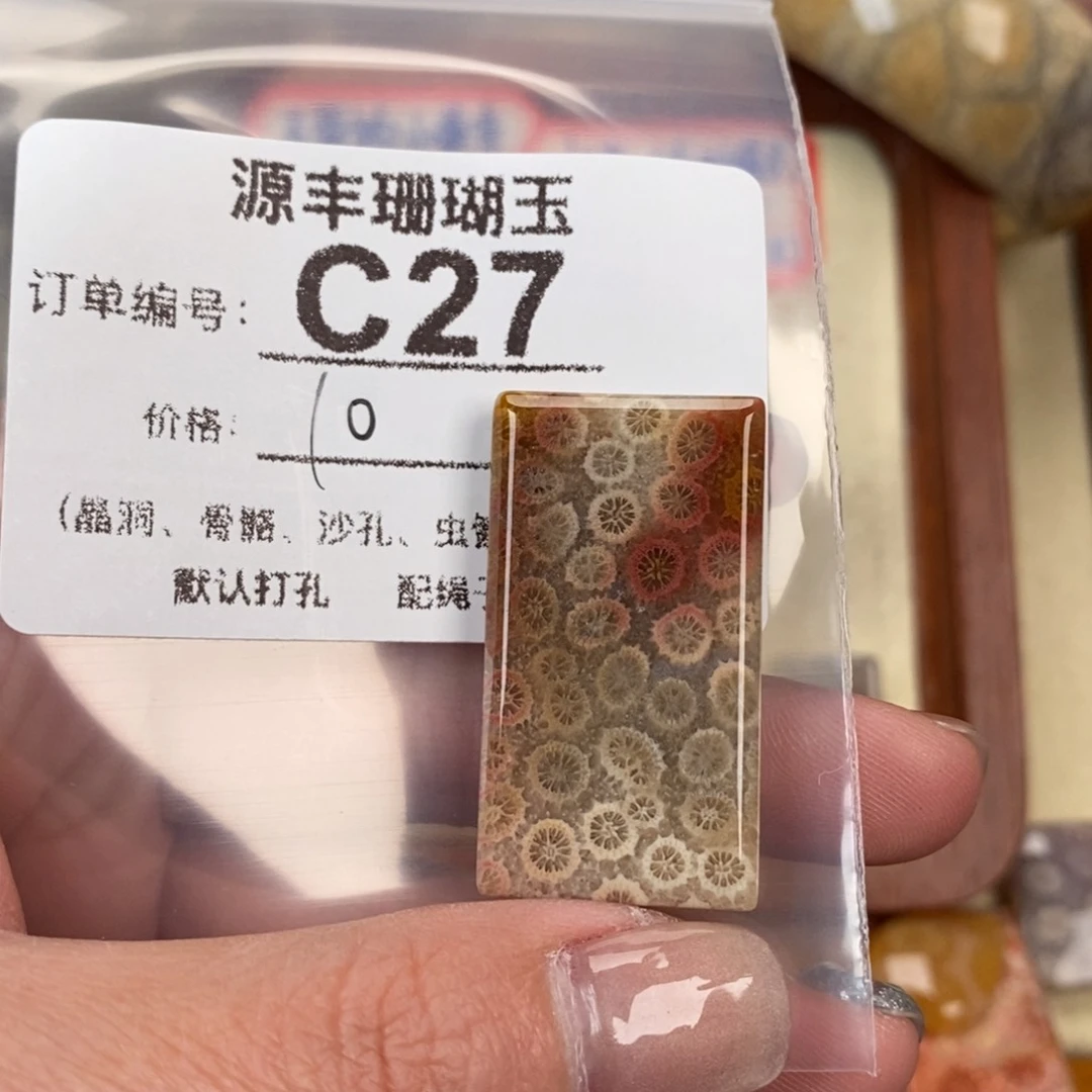 硅化玉颈饰未镶嵌大*子