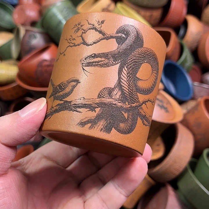 紫砂茶杯全手工紫砂主人杯