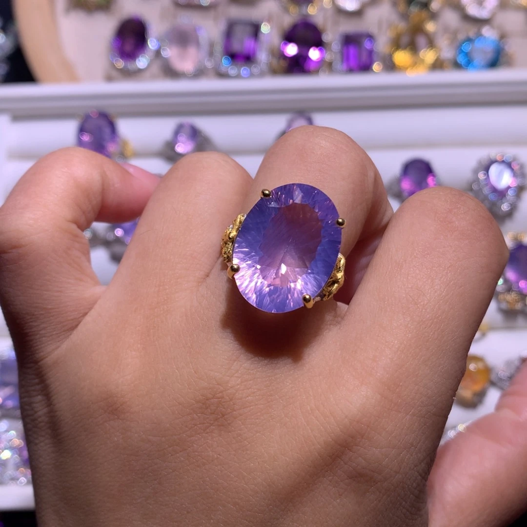 【闪购商品】银S925镶嵌戒指水晶万*戒指