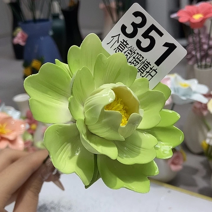 陶瓷纯手工捏花设计