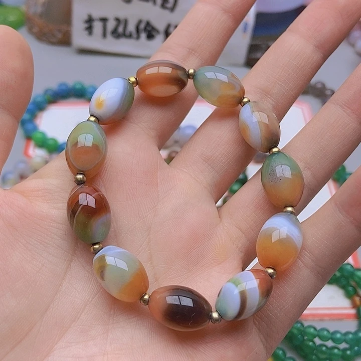【闪购商品】玛瑙/玉髓未镶嵌珠宝半成品随**方