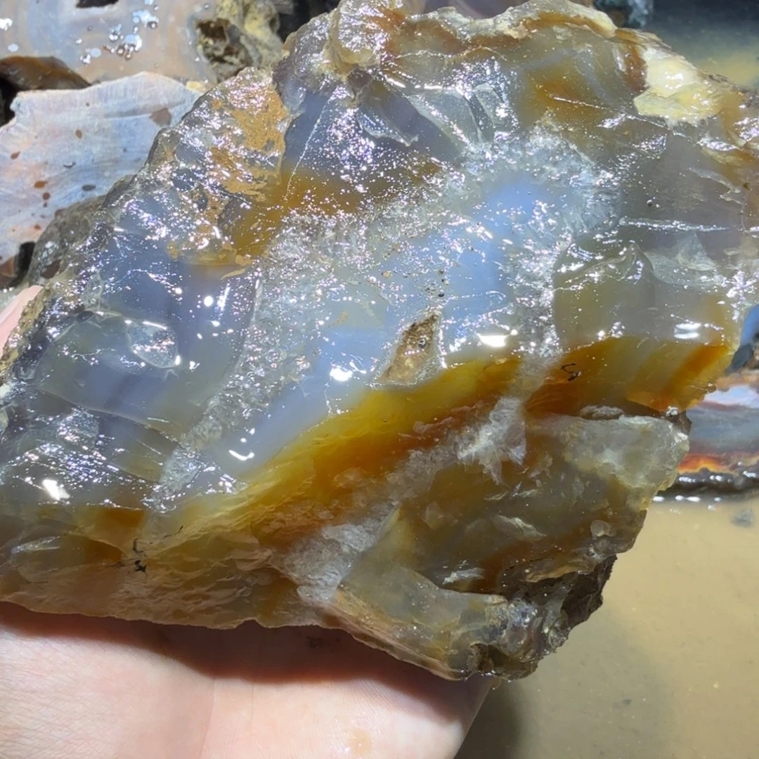 未镶嵌玛瑙/玉髓珠宝半成品