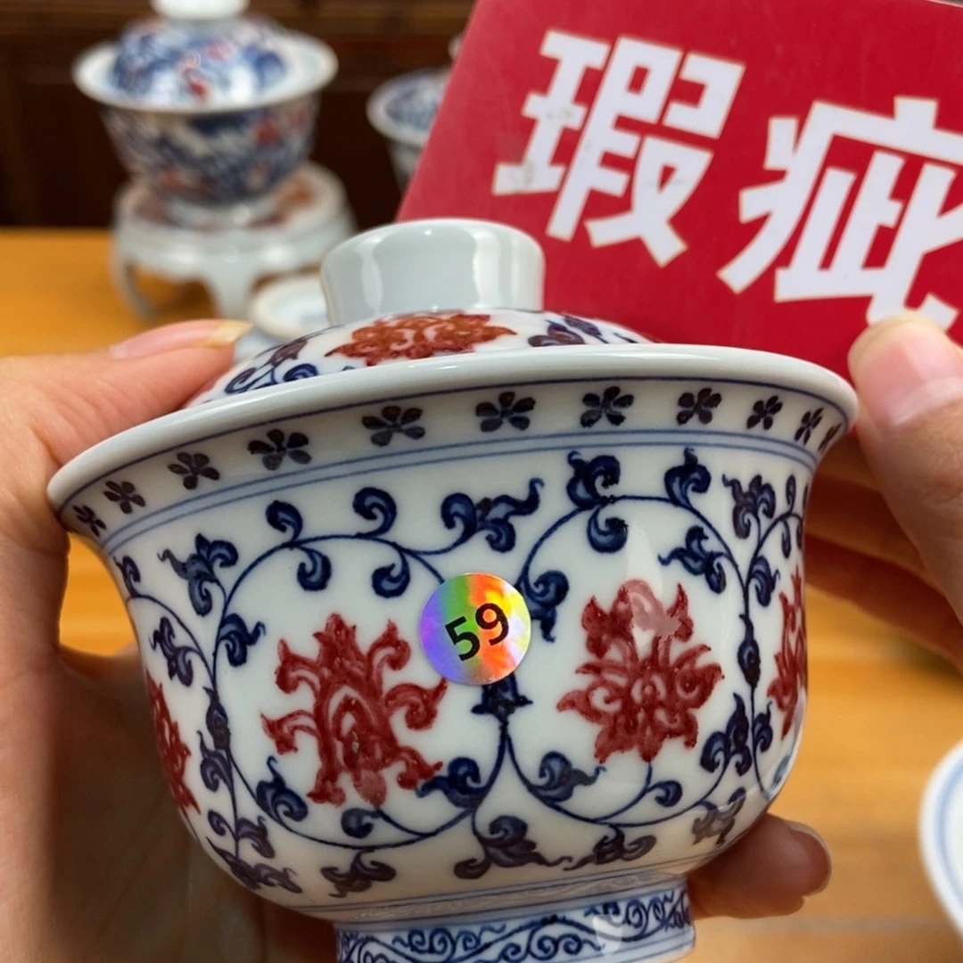 手绘现代茶具非古董