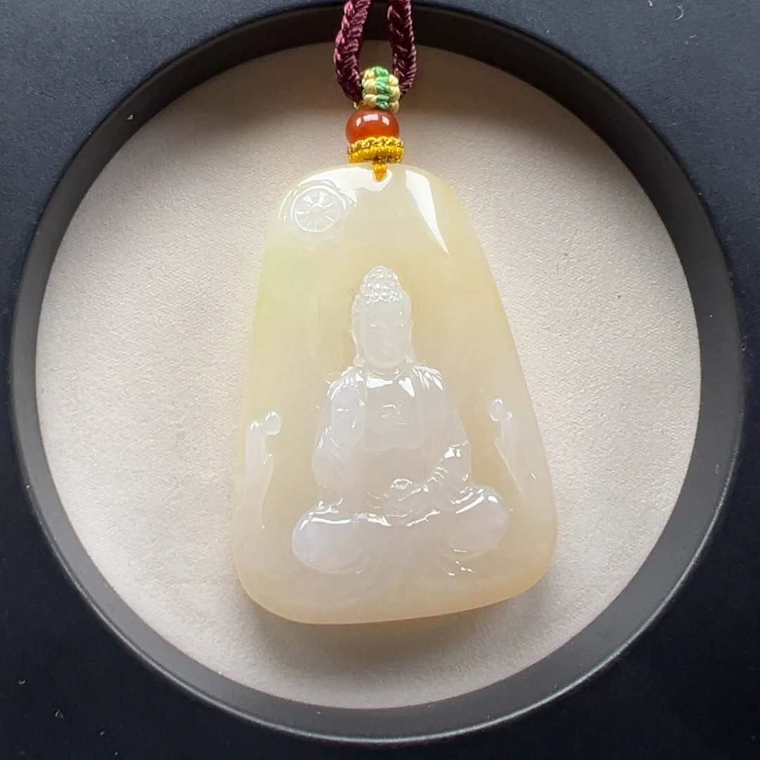 翡翠未镶嵌颈饰阿弥