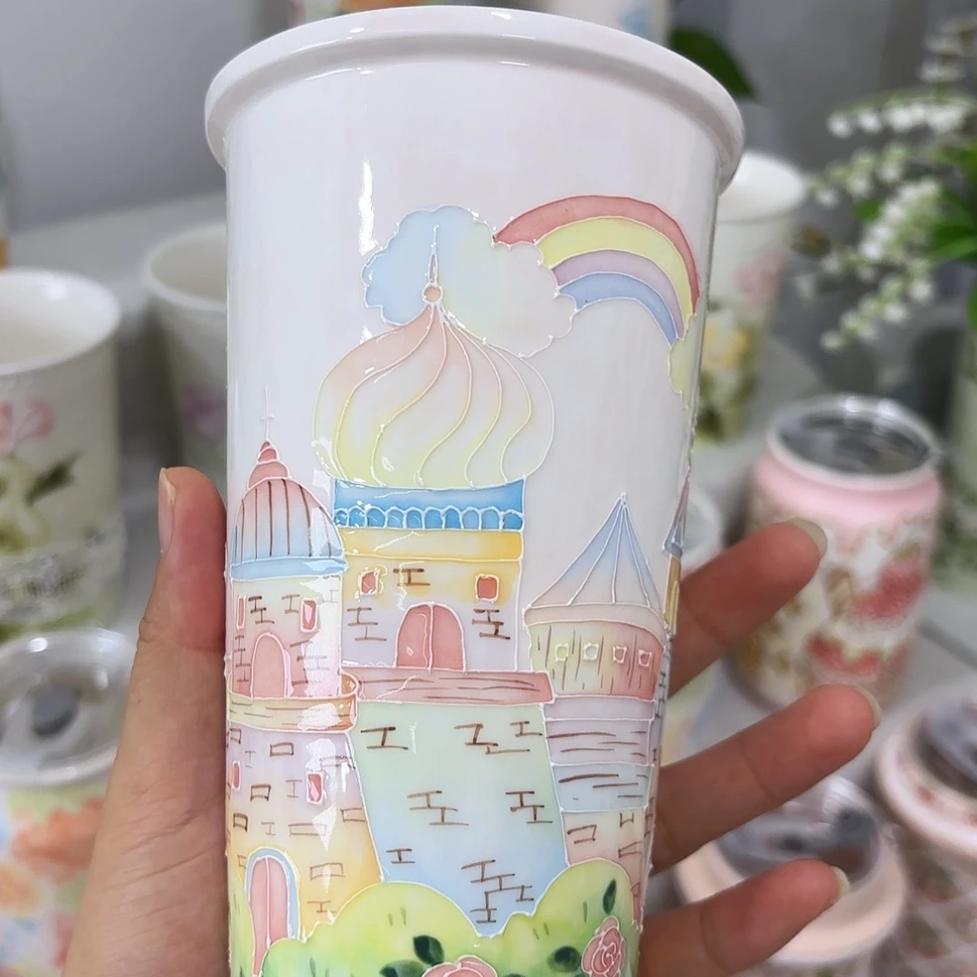 手绘创意高温釉下彩陶瓷