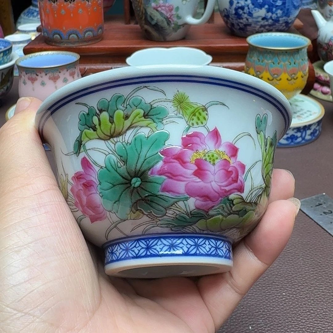 瓷片景德镇仿古手工制作精品展示