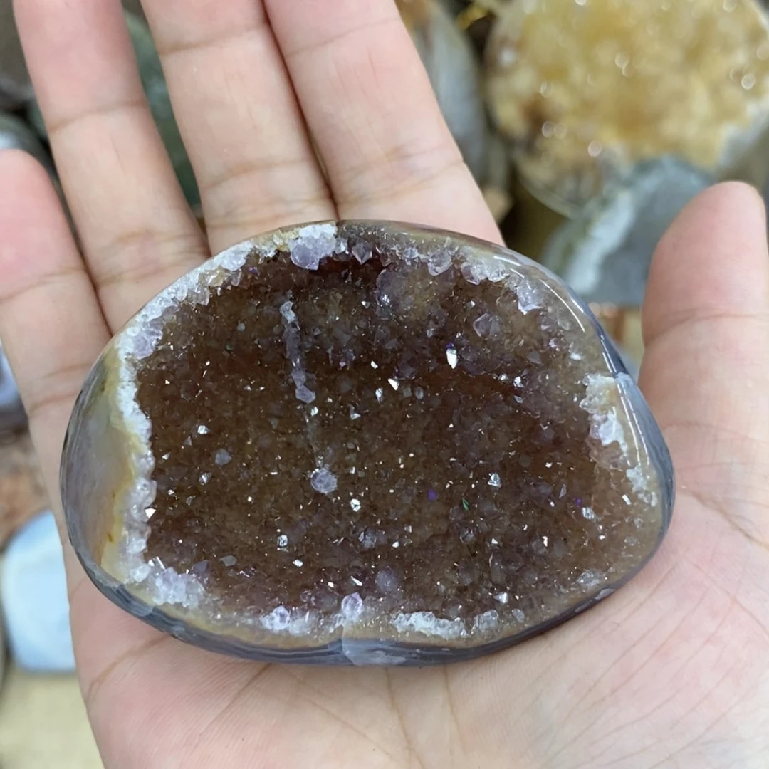 紫晶珠宝半成品未镶嵌