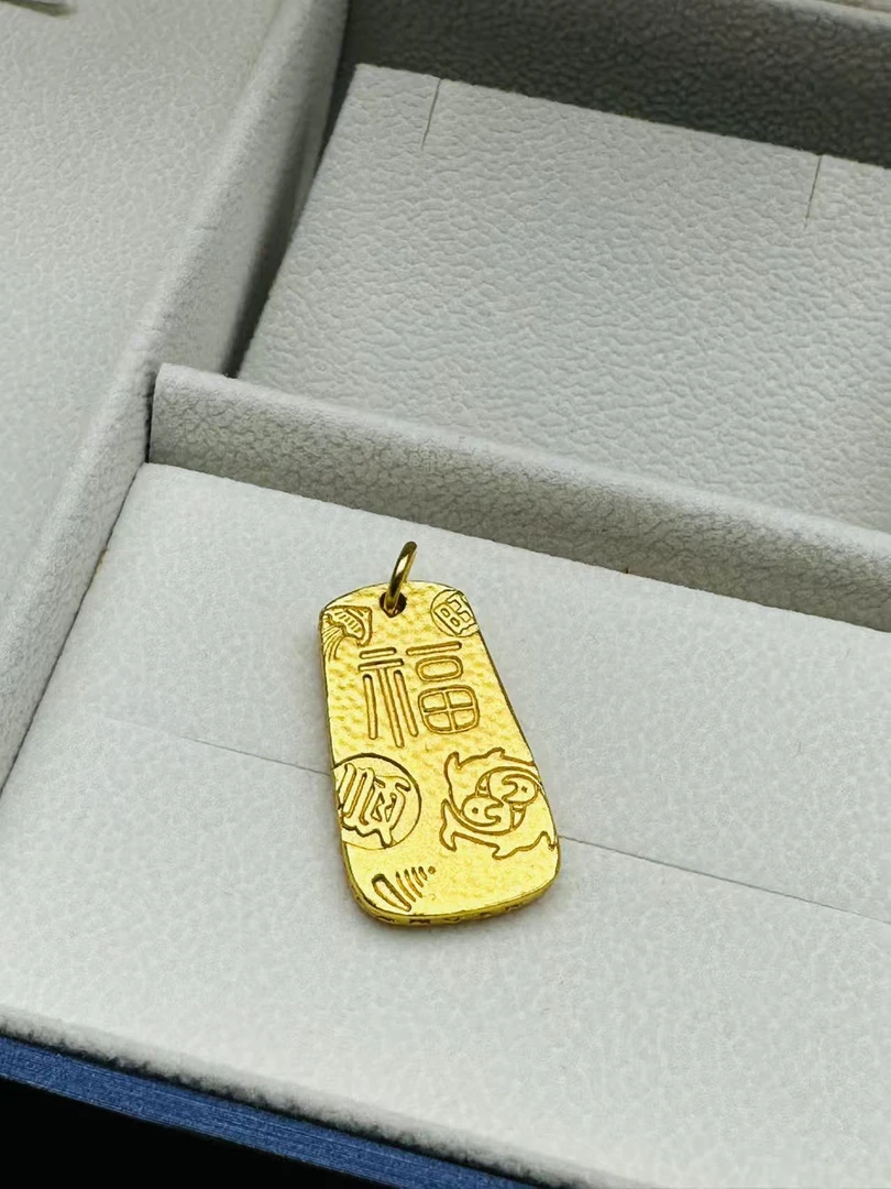 铜合金吊坠 大吉平安福吊坠实心传承精美复古吊坠