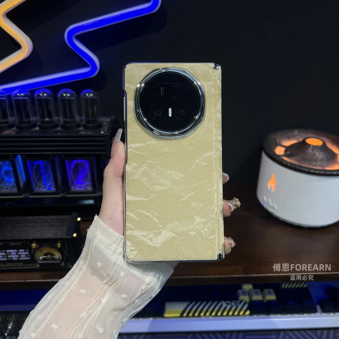 适用于荣耀magicv5手机壳magicv3折叠屏v3保护套v5中轴超薄后壳