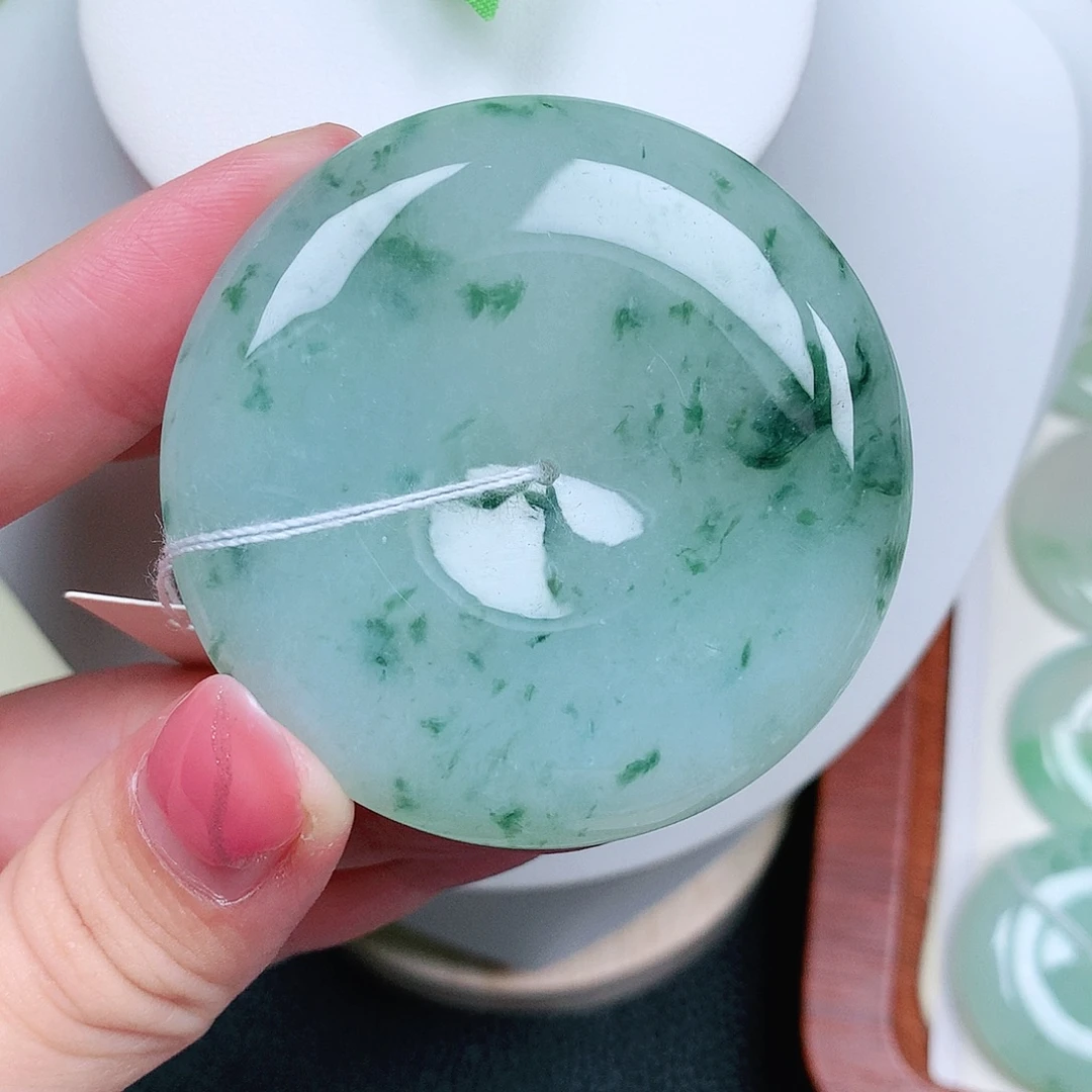 翡翠未镶嵌颈饰平安52-10