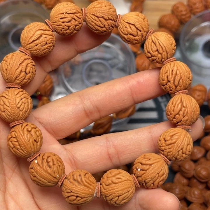 桃核手串龙纹桃核60