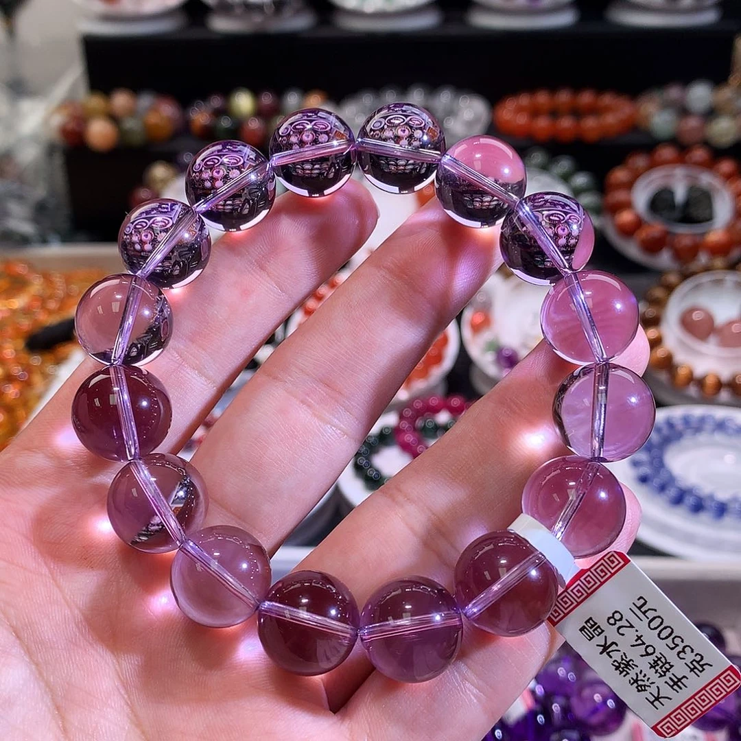 手链未镶嵌水晶14玻紫