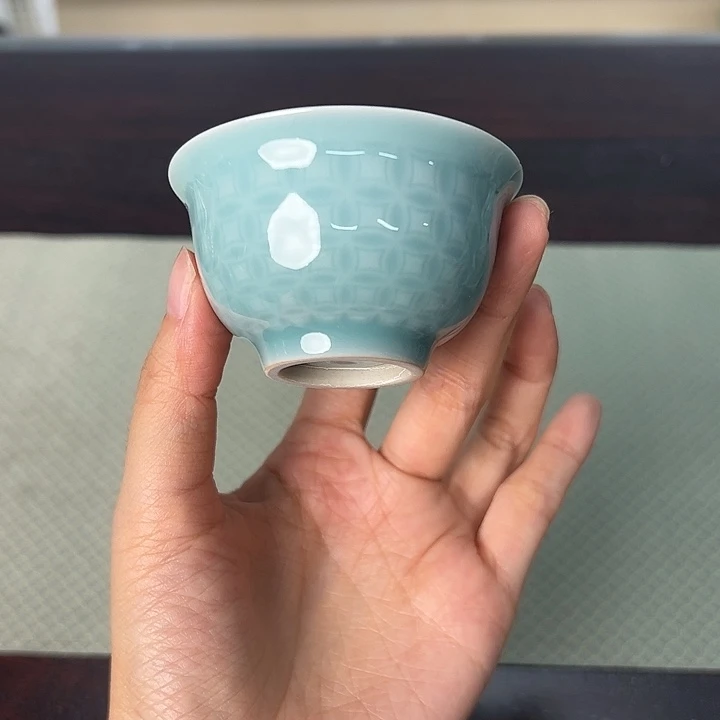 龙泉云间青瓷小米茶器