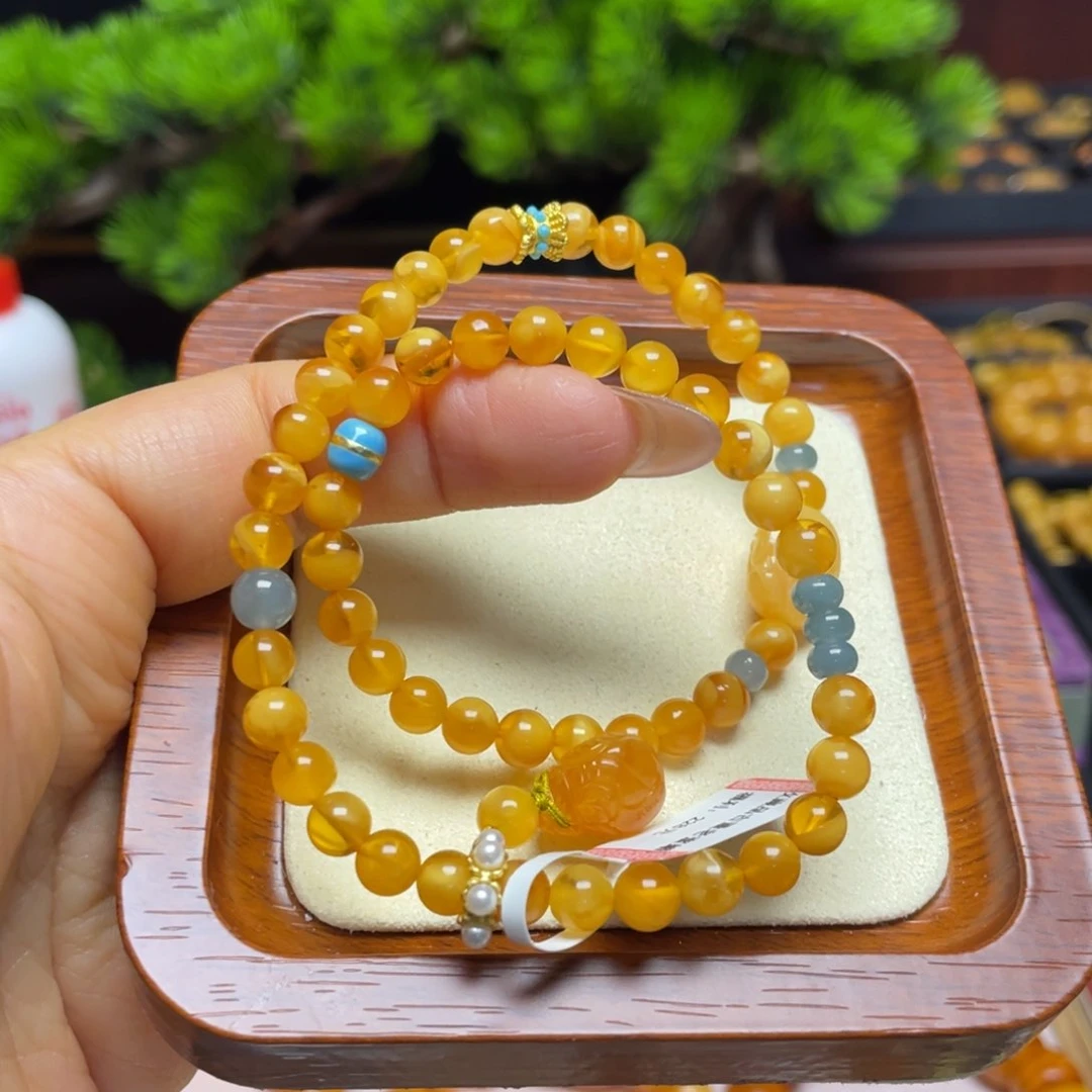 蜜蜡手链未镶嵌手串